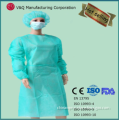 Green medical disposable isolation gown surgical gowns polyethylene